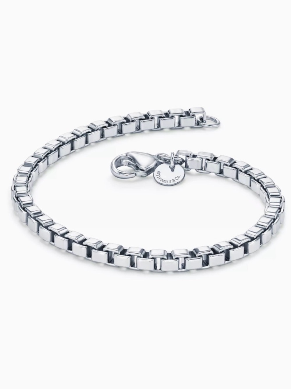Tiffany & Co. Venetian Link Sterling Silver Bracelet 925